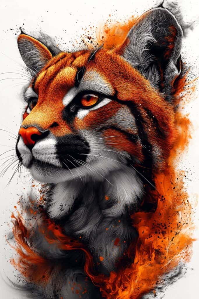 Spiritual representation of a cougar