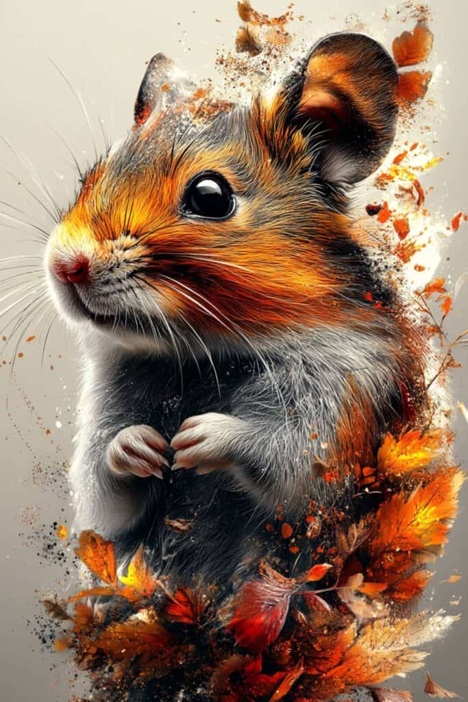 Spiritual representation of a hamster